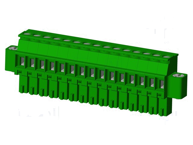 Connector: ontkoppelbare terminal strip; stekker; vrouwelijk Connector: ontkoppelbare terminal strip; stekker; vrouwelijk